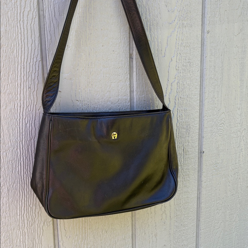 Etienne Aigner Black Leather Handbag